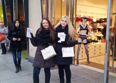Promoterinnen der Promotionagentur PRO-VOGUE für Calzedonia - Intimissimi