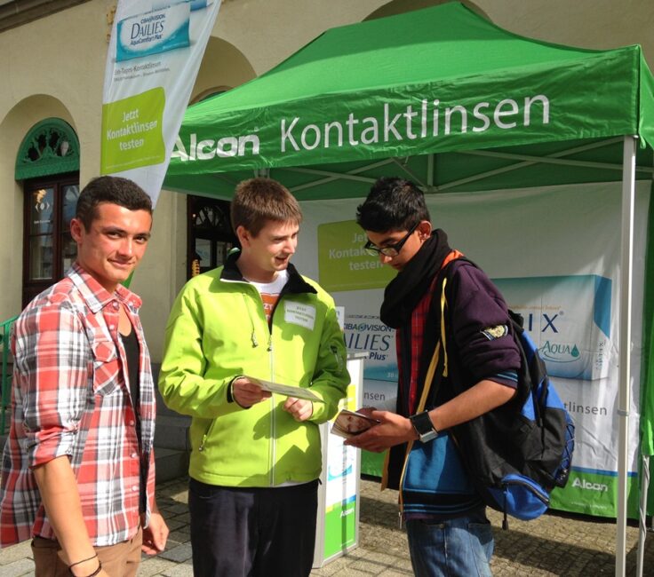 Promoter der Promotionagentur PRO-VOGUE für Alcon Vision Care