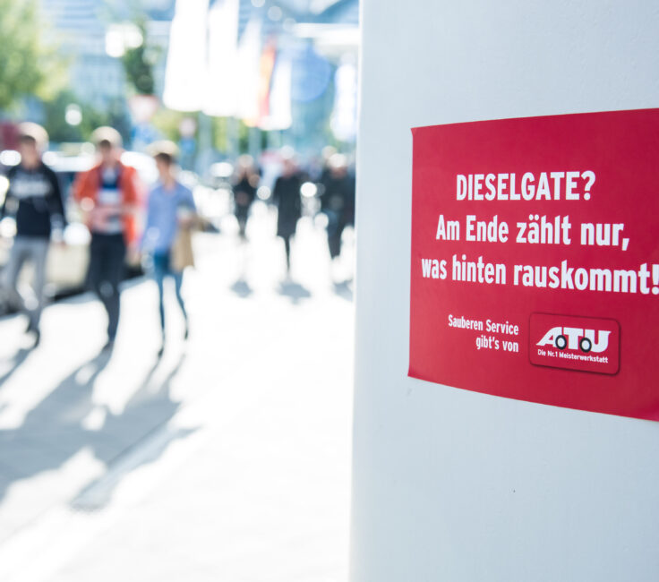 Guerilla Marketing der Promotionagentur PRO-VOGUE für ATU