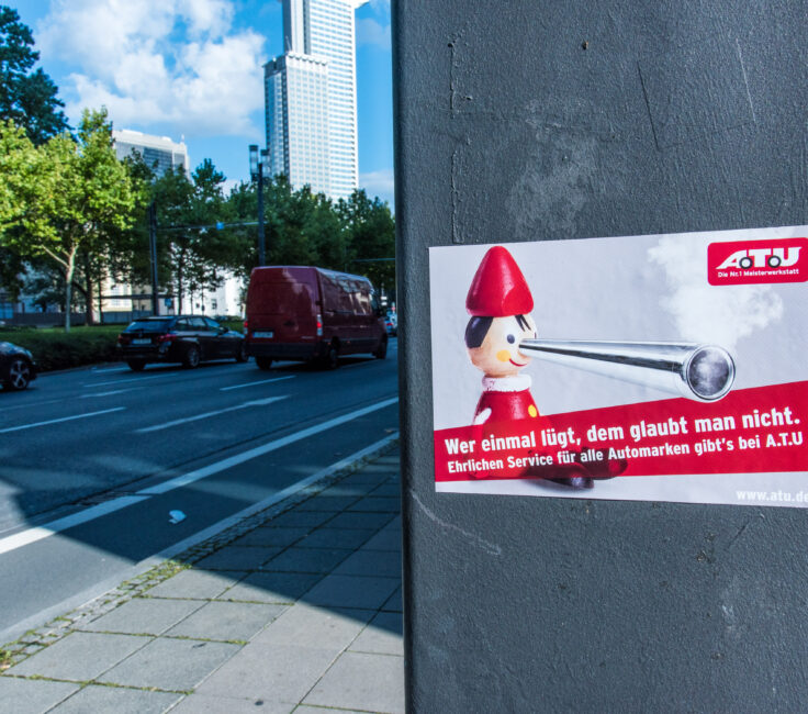 Guerilla Marketing der Promotionagentur PRO-VOGUE für ATU