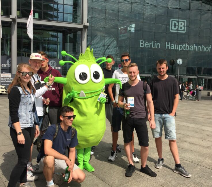 Bahnhofromotion der Promotionagentur PRO-VOGUE für Droemer